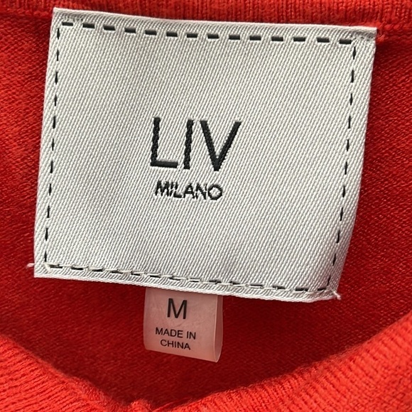 ❤️ LIV MILANO Lightweight Sweatshirt Size M - Picture 4 of 4